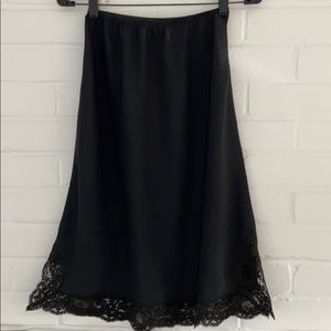 Vintage Slip, Black Slip, Classic Black Slip, Womens Slip, Womens Undergarment